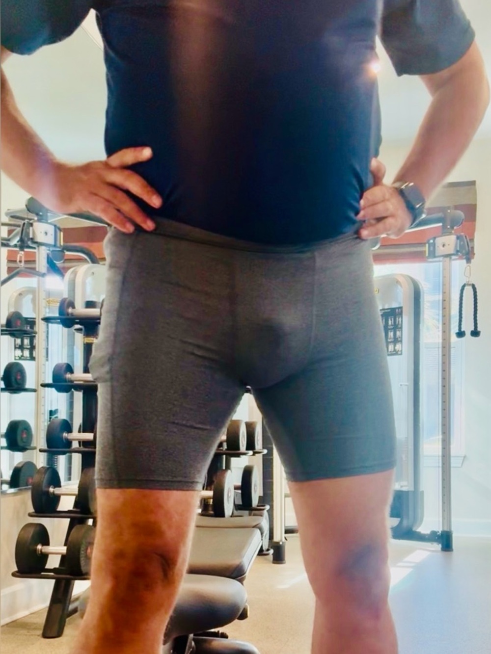 Men's Gray Compression Shorts * NELEUS Shorts with Pocket * NEW & IMPROVED